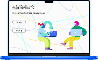 Email Client Capstone Project: chitchat app design product ui ux web