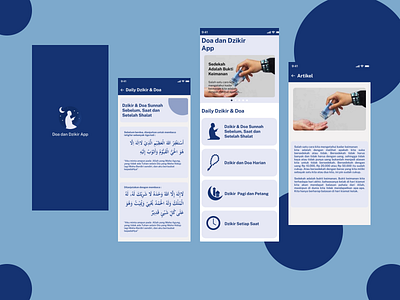 UI Dzikir app graphic design ui
