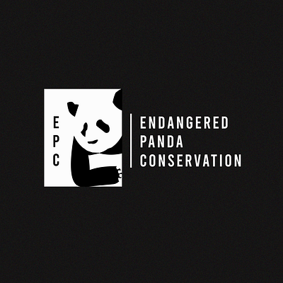 Panda Logo : Endangered Panda Conservation branding dailylogochallenge design graphic design illustration logo logodesign