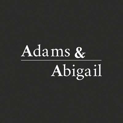 Fashion Brand Logo : Adams & Abigail branding dailylogochallenge design graphic design illustration logo logodesign