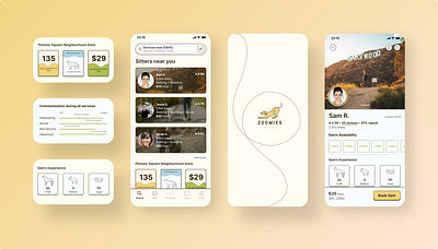 Zoomies: Building pet care trust with thoughtful data + design app branding ui
