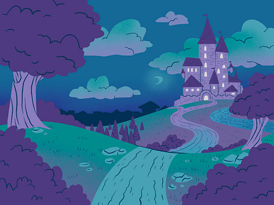 Fairy Tale Quest - OK Children's Theatre Event art background castle digital art forest illustration illustrator lanscape procreate