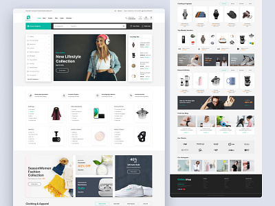 E-commerce website design branding creative design e commerce ecommerce ecommerce design graphic design illustration landing page logo online shop product page shopping ui uiux ux web design web layout website design