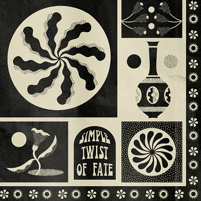 Simple Twist of Fate apperal branding design graphic design illustration illustrator retro vintage