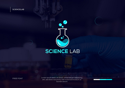 Science Lab 3d animation branding clean creative design graphic design icon illustration lab lablogo logo logomark motion graphics science sciencelab ui unique vector web