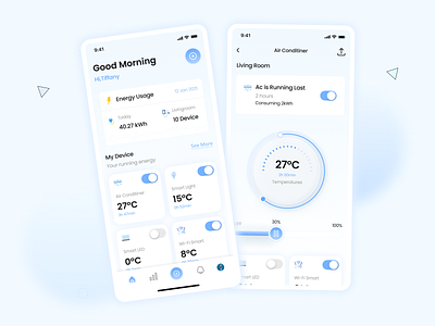 Smart Home Mobile App Design app figma homeautomation iot mobile smarthome theme ui