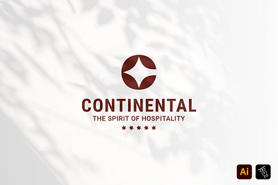 Continental brand branding continental craft custom design graphic design headfonts hotel identity instagram logo logo design media professional work