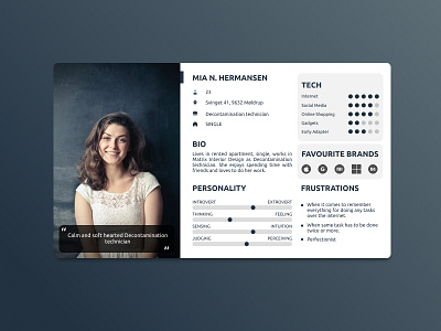 Persona graphic design ui