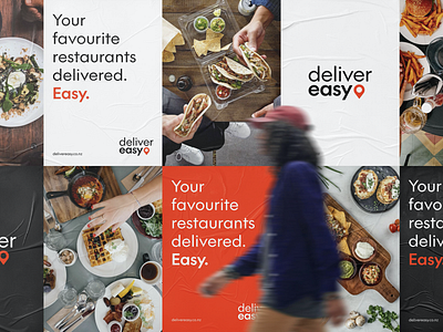 Case Study — Delivereasy branding design logo portfolio posters