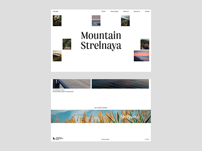 Landscapes of the Samara region adobe xd minimal ui uidesign ux uxdesign web webdesign