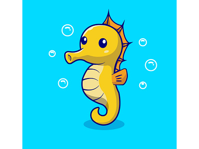 Sea Horse illustration design illustration