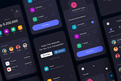E-Wallet Mobile App app design design mobile app design ui ux design ui design ui ux uiux design ux design