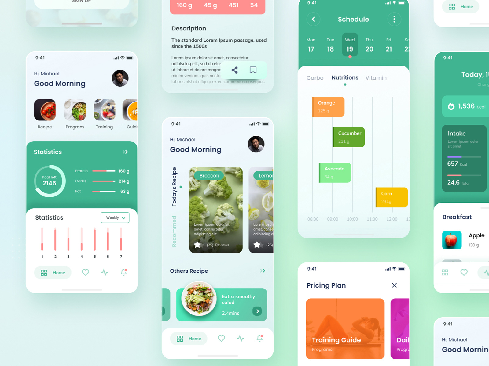 Healthy Food App iOS by Ahmad S. Afandi for Peterdraw Studio on Dribbble