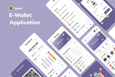 E-Wallet Mobile App app design design mobile app design ui ux design ui design ui ux uiux design ux design