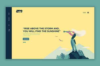 Find the Sunshine - Web Header & Landing Page app branding design development future graphic design html illustration landing landing page motion graphics page ui ui design ux ux design web web development web header website