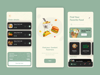 Food Delivery App Design app app design application delivery app design food food and drink food app food delivery food delivery app food delivery application food delivery service food order illustration interface ios mobile app mobile design ui ui design