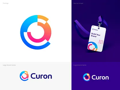 Letter C + Crypto Sign Concept brand branding color crypto curon flat gradient identity lettermark logo logo design logo designer logodesign logos mark minimal modern logo design saas sign tech