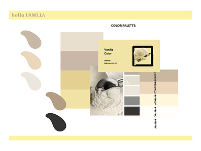 Branding Design/ CIS design for Holla Vanilla branding design graphic design illustration logo ui design ux ux design