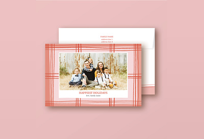 Holiday Card / Abstract Plaid graphic design holiday holiday card plaid stripes