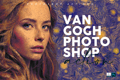 Starry Night - Van Gogh Painting Photoshop Action action actions effect filters painting photo photography photoshop portfolio van gogh