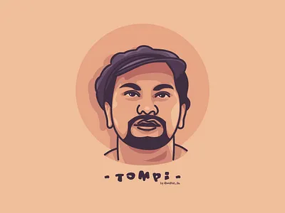 dr.Tompi coreldraw design illustration indonesia lineart portrait vector