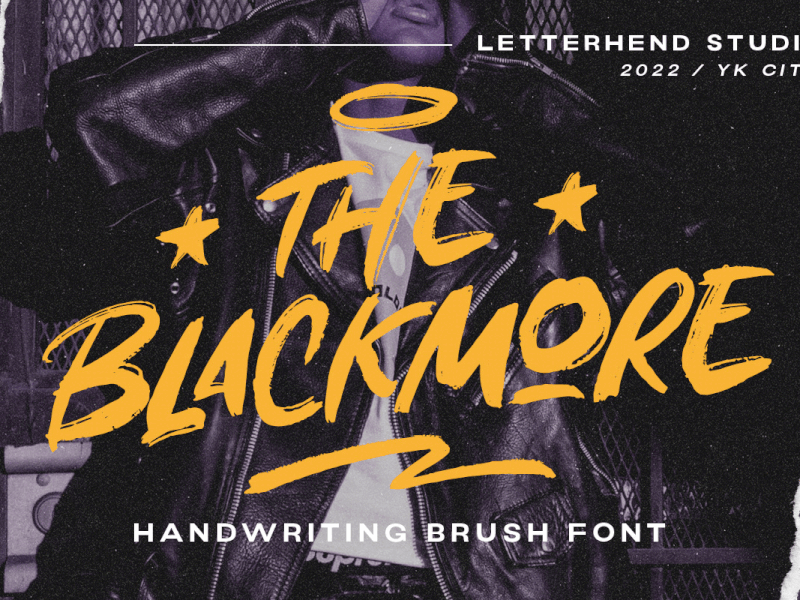 The Blackmore - Brush Font freebies rustic font