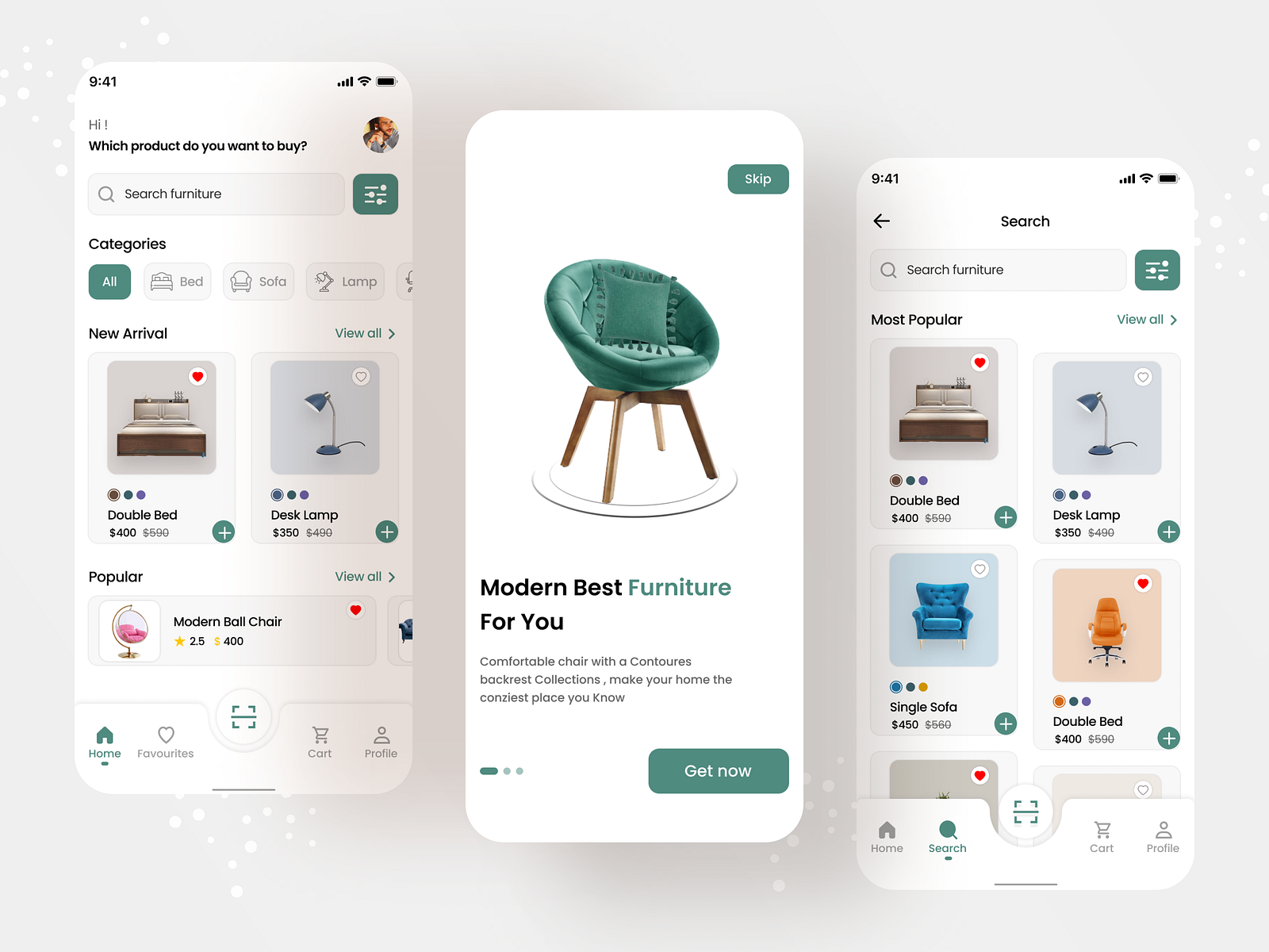 Furniture Mobile app ui design by Mamun Ahmed on Dribbble