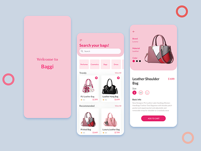 Baggi Shoping App ui