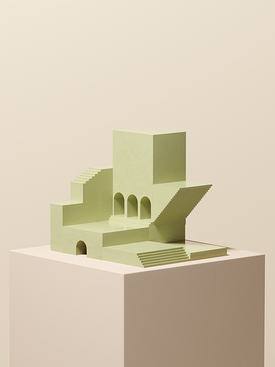 Minimal Monument 3d 3d animation blender blender3d cinema4d design illustration