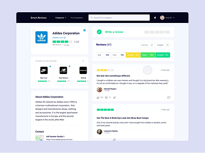 Smart.Reviews - User Review Flow bazen agency brand branding branding design business review design design agency illustration review reviews ui uidesigner uiux uiuxdesign user interaction user review user review flow userinterface webapp