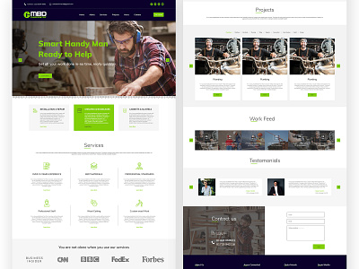 MBD Carpentry carpentry clean ui landing page minimal ui modern ui ui ui ux web page web ui ux