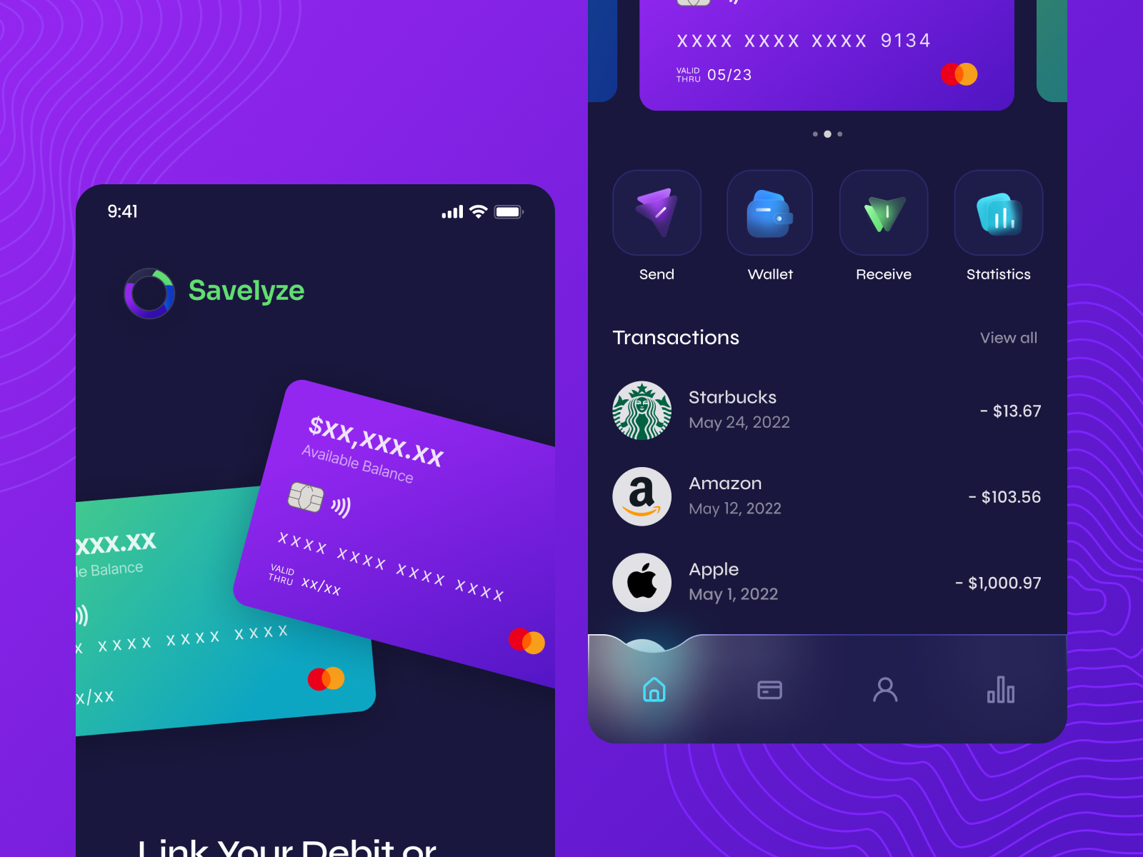 Savelyze EWallet Mobile App by SandCup Design Studio on Dribbble
