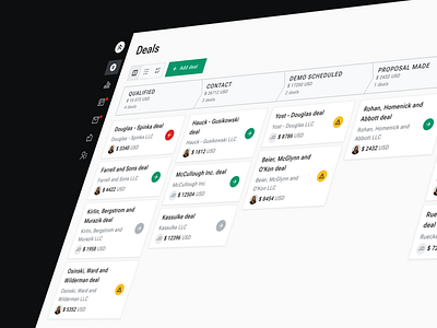 Deal flow [Enterport UI Kit] crm cxk deal enterport management sales funnel task management tasks ui ui kit