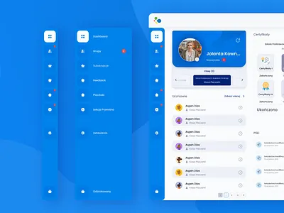 Left Navigation Panel blue dashboard design designer desktop dribbble learning navigation panel platform product software teacher ui uiux user userexperience userinterface ux web