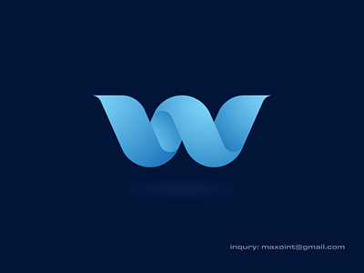 W Initial Logo Mark | Logo Design | Branding app icon app logo branding design gradient icon letter logo logo logo mark mark modern logo monogram startup symbol vector w w letter logo w logo