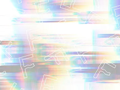 Frequenhz holographic pattern behance brand identity branding branding design glitched holographic holographic logo holographic paper holographic pattern identity letter f lettermark logo design logo glitch logotype pattern