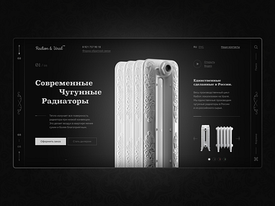 Чугунные Радиаторы design figma ui ux