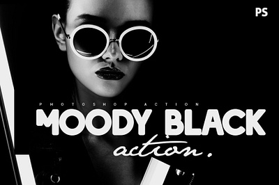 Moody Black Photoshop Action action black and white effects filter photo photograhy photoshop portolio