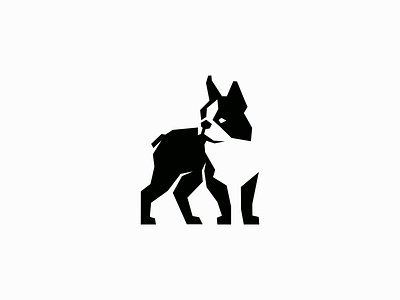 Geometric French Bulldog Logo for Sale animal branding cute design dog french bulldog frenchie geometric graphic design illustration logo mark mascot modern negative space pet premium puppy vector vet