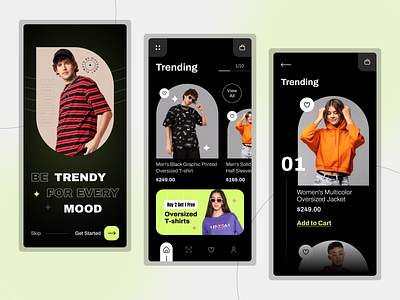 Fashion Store App UI app design apparel cloth clothes clothing store dark ui ecommerce fashion app fashion brand ios app design lifestyle mobile app mobile ui online shop outfits product shop app shopping app streetstyle style