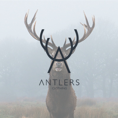 antlers clothing brand logo design antlers logo branding branding logo graphic design logo logo design logo designing minimalist minimalist logo modern logo