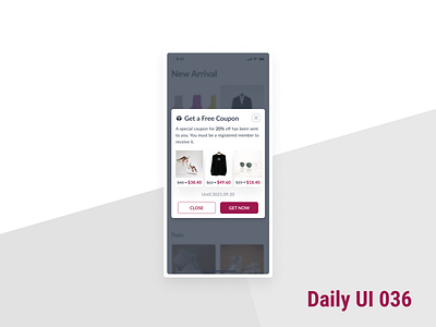 DailyUI 036 Special Offer 036 dailyui dailyuichallenge special offer