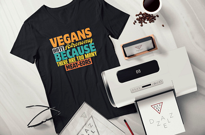 Vegans hate astronomy because there are too many meat-eors branding design illustration logo logo design shirt t shirt t shirt design vector