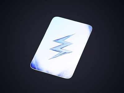 Thunder Pass 3d 3d animation animated animation blender blender3d card glass glossy id illustration isometric isometric illustration key keycard pass