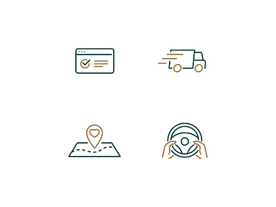 Custom Icons for TS design design system discover driving icon icon design icon set identity design illustration owl quiz responsive branding truck two color ui ui design vector visual design web icons