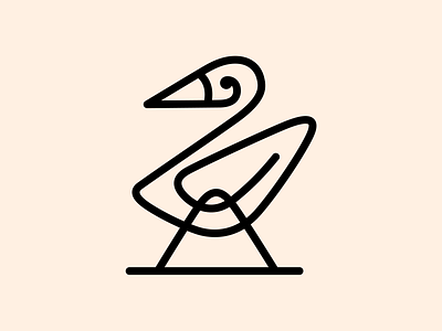 Abstract Bird! bird brand brand identity branding chicken duck goose icon illustration logo logo design mark minimal monoline saas simple swan symbol