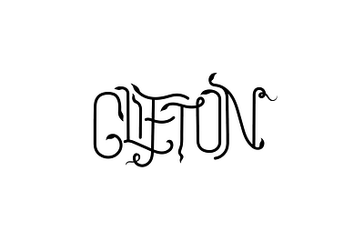 CLIFTON branding design fun hand done icon illustration logo type vector