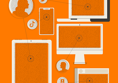 Surveys building computer illustration ipad iphone knoxville lady laptop man newspaper person phone shapes tennessee texture tiktok tn