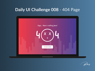 Daily UI Challenge 008 - 404 Page 100 days challenge design ui ux web website