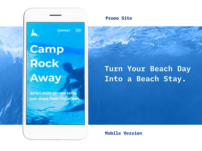 Promo Site (Mobile Version) for the basecamp concept design designer mobile promosite ui uiux design ux web web design